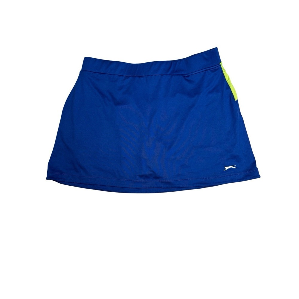 Women's Sz L Slazenger Golf Skirt Gold Skort